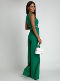 2-piece set, wide pants and green blouse AZRHP3868